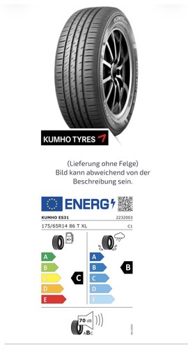 Kumho 175 65r14 neu - 175/65r14, 86
